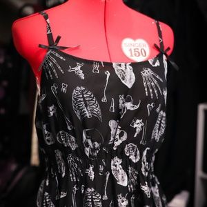 Sourpuss Goth Bones Dress